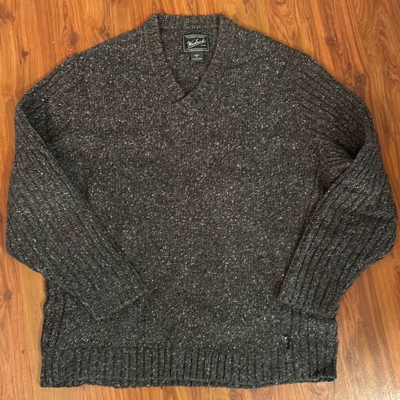 Woolrich Gray V-neck sweater size XL - Picture 1 of 4